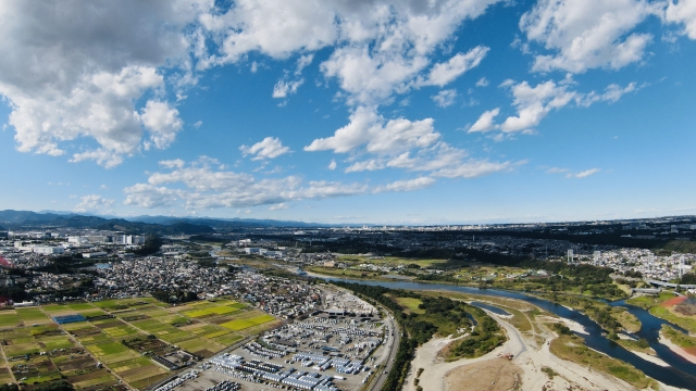厚木市の町並み