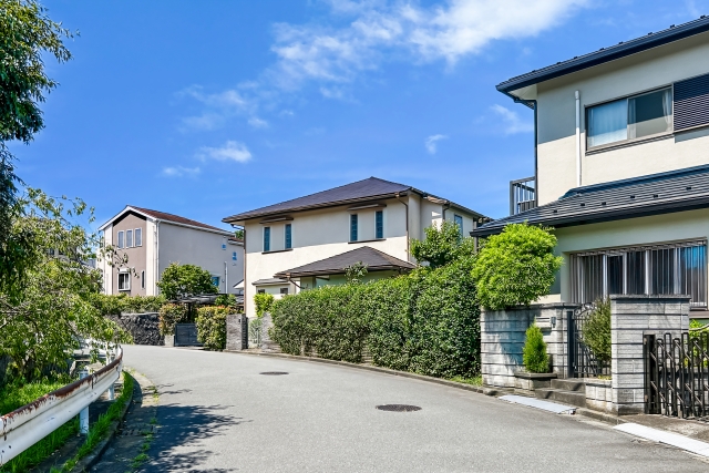 閑静な住宅街にある戸建て